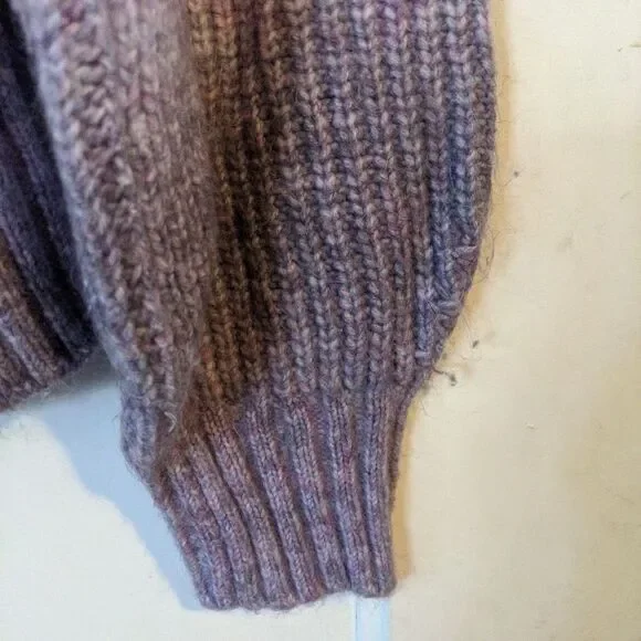 GAP Purple Cardigan Sweater Button Up Large Prep Grunge Vintage Classic - Picture 4 of 12